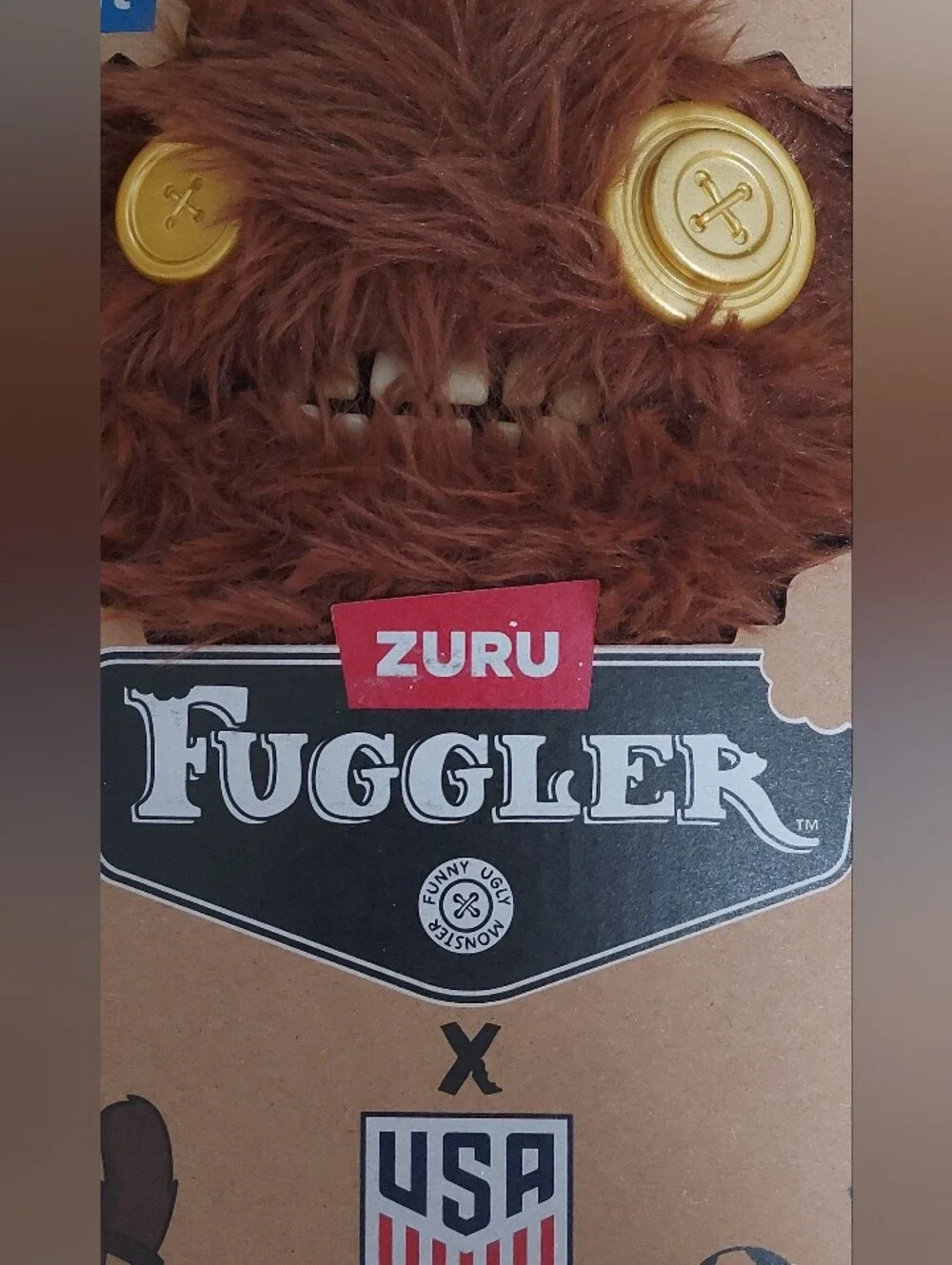 Zuru Fuggler X USA FIFA Soccer 2026  Brown Plush Grumps World Cup New 9